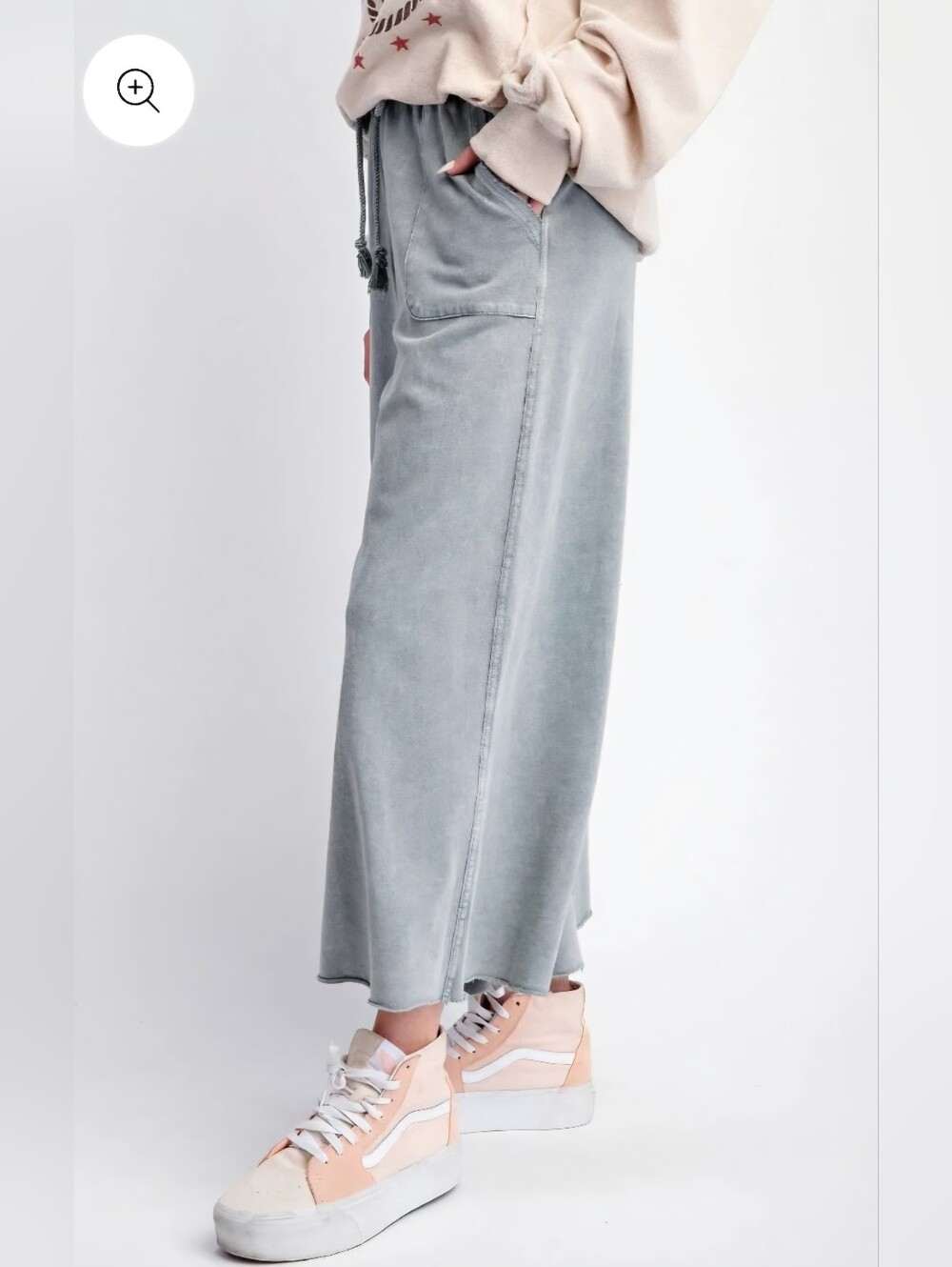Easel Terry Pants - Faded Teal - Picture 2 of 7